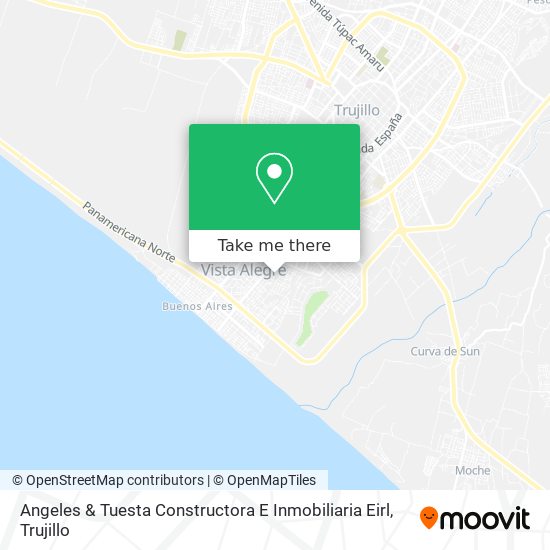 Mapa de Angeles & Tuesta Constructora E Inmobiliaria Eirl