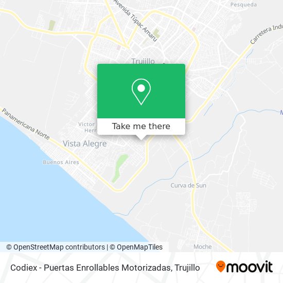 Codiex - Puertas Enrollables Motorizadas map