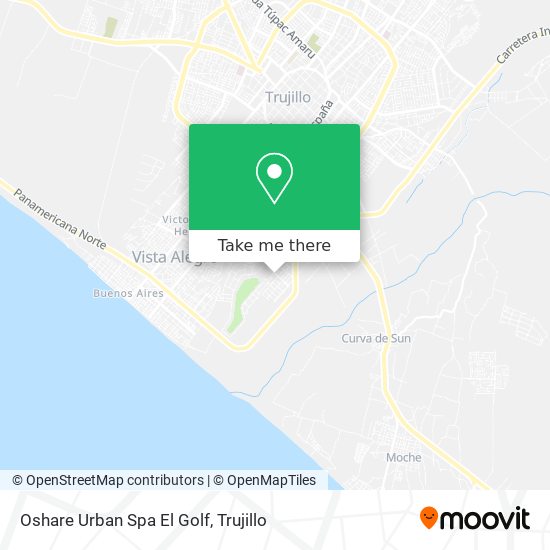 Oshare Urban Spa El Golf map