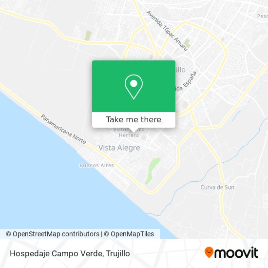 Mapa de Hospedaje Campo Verde