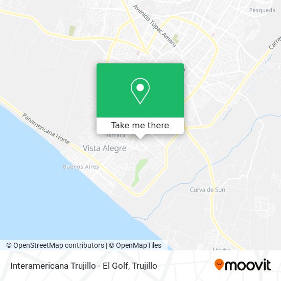 Mapa de Interamericana Trujillo - El Golf