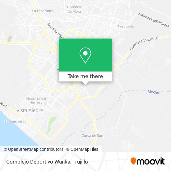 Complejo Deportivo Wanka map