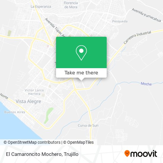 El Camaroncito Mochero map