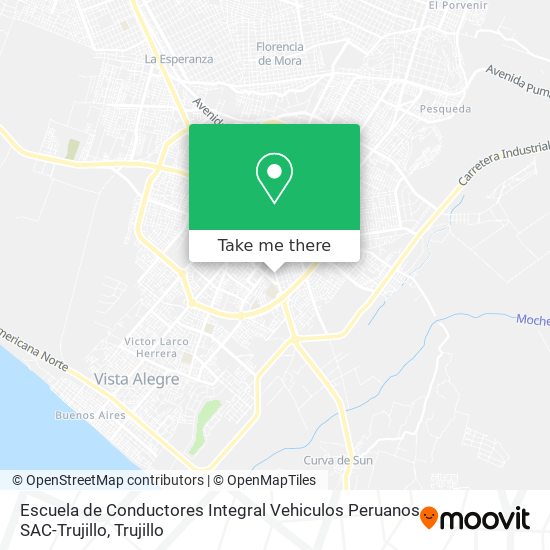 Escuela de Conductores Integral Vehiculos Peruanos SAC-Trujillo map