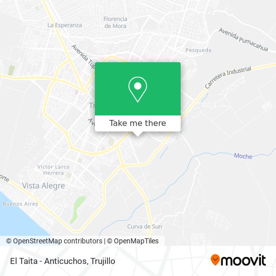 Mapa de El Taita - Anticuchos
