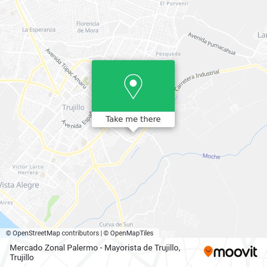 Mercado Zonal Palermo - Mayorista de Trujillo map