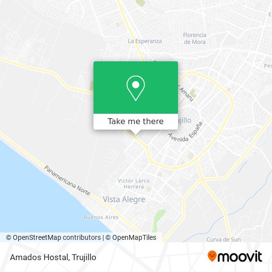 Amados Hostal map