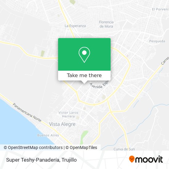 Super Teshy-Panadería map