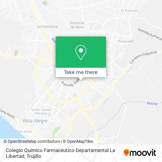 Colegio Químico Farmacéutico Departamental La Libertad map