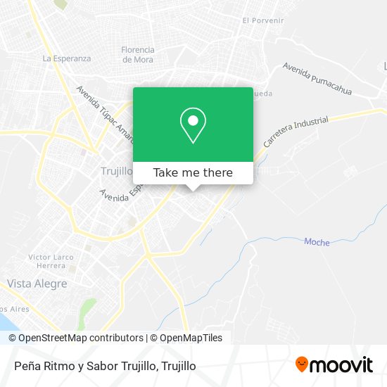 Peña Ritmo y Sabor Trujillo map