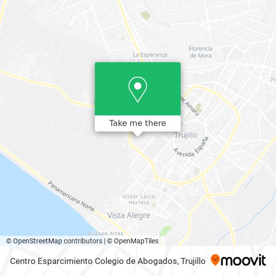 Mapa de Centro Esparcimiento Colegio de Abogados