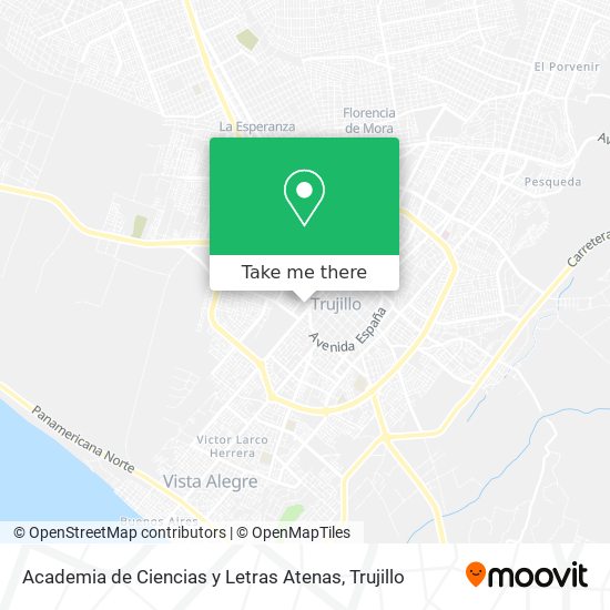 Mapa de Academia de Ciencias y Letras Atenas