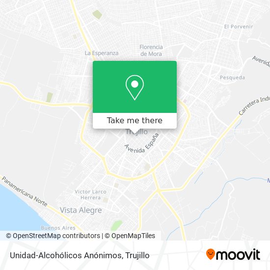 Unidad-Alcohólicos Anónimos map