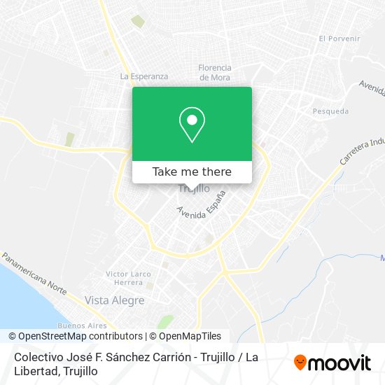 Colectivo José F. Sánchez Carrión - Trujillo / La Libertad map