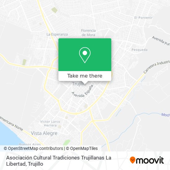 Mapa de Asociación Cultural Tradiciones Trujillanas La Libertad