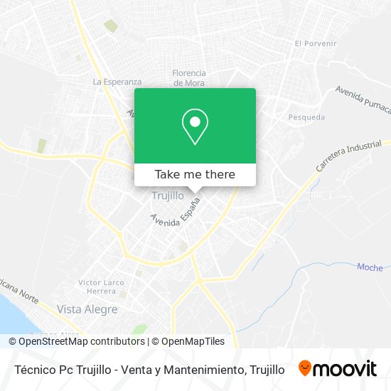 Técnico Pc Trujillo - Venta y Mantenimiento map