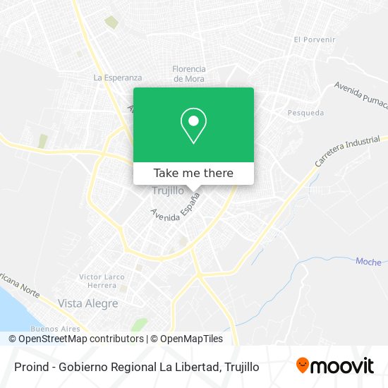 Proind - Gobierno Regional La Libertad map
