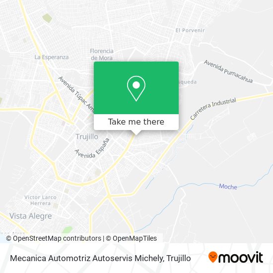 Mapa de Mecanica Automotriz Autoservis Michely