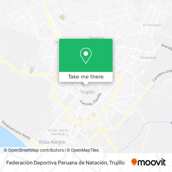 Federación Deportiva Peruana de Natación map