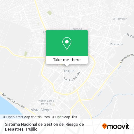 Mapa de Sistema Nacional de Gestión del Riesgo de Desastres