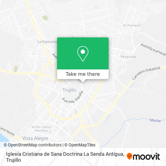 Iglesia Cristiana de Sana Doctrina La Senda Antígua map