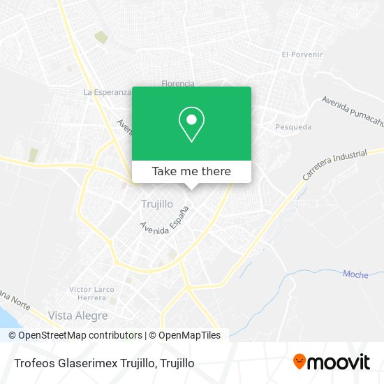 Trofeos Glaserimex Trujillo map