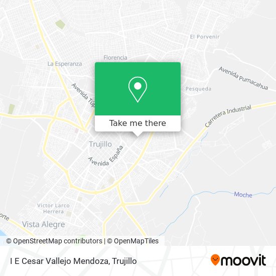 I E Cesar Vallejo Mendoza map