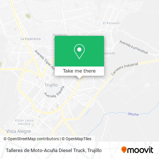 Mapa de Talleres de Moto-Acuña Diesel Truck
