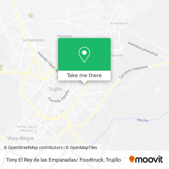 Tony El Rey de las Empanadas/ Foodtruck map