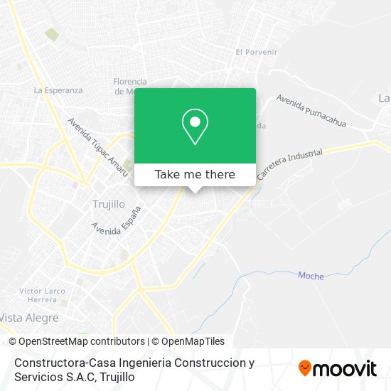 Constructora-Casa Ingenieria Construccion y Servicios S.A.C map
