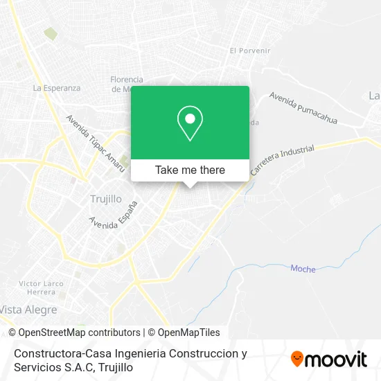 Constructora-Casa Ingenieria Construccion y Servicios S.A.C map