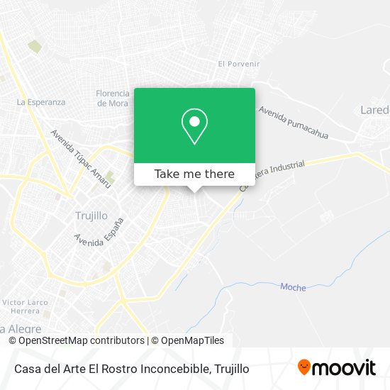 Casa del Arte El Rostro Inconcebible map