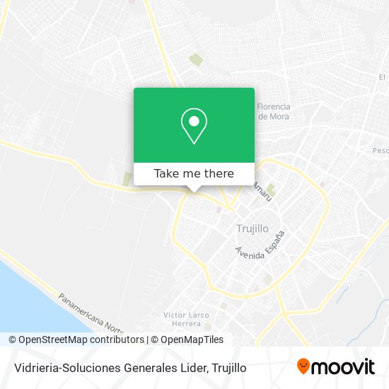 Vidrieria-Soluciones Generales Lider map