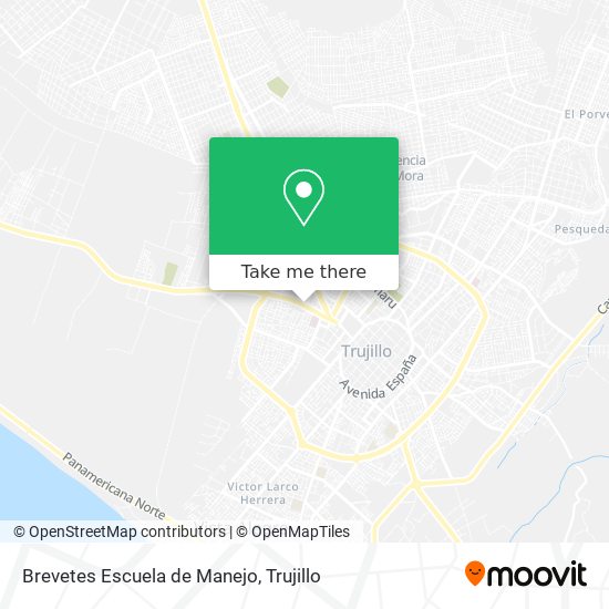 Brevetes Escuela de Manejo map