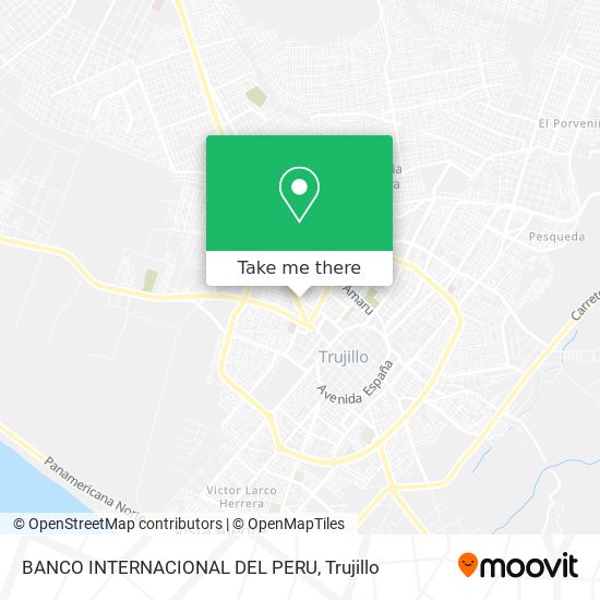 BANCO INTERNACIONAL DEL PERU map