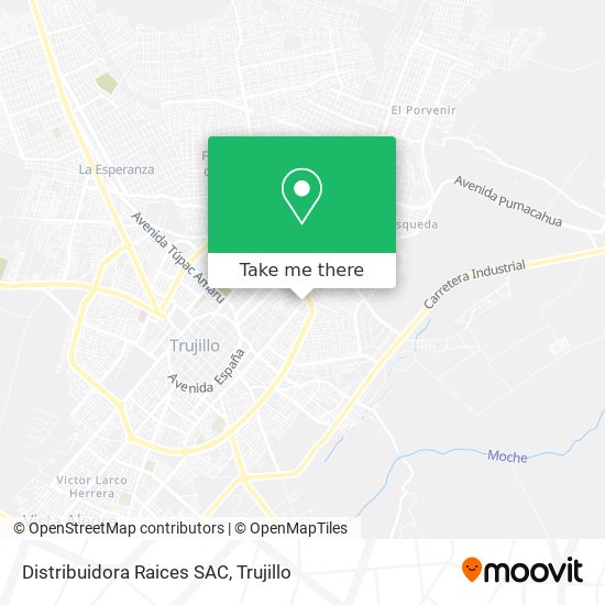 Distribuidora Raices SAC map