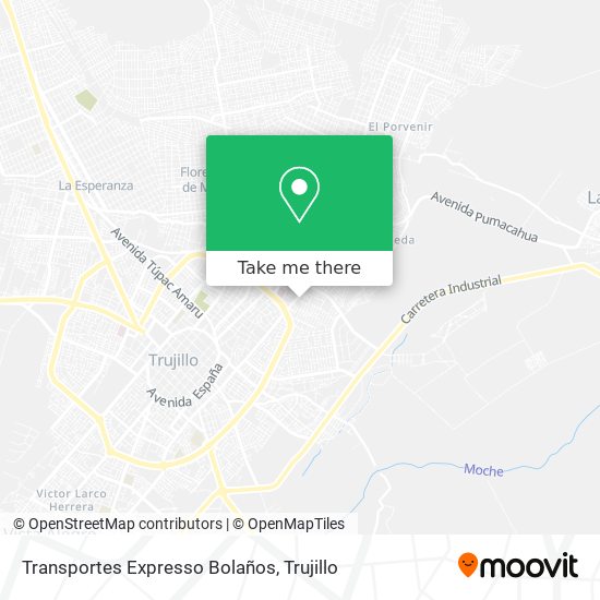 Transportes Expresso Bolaños map