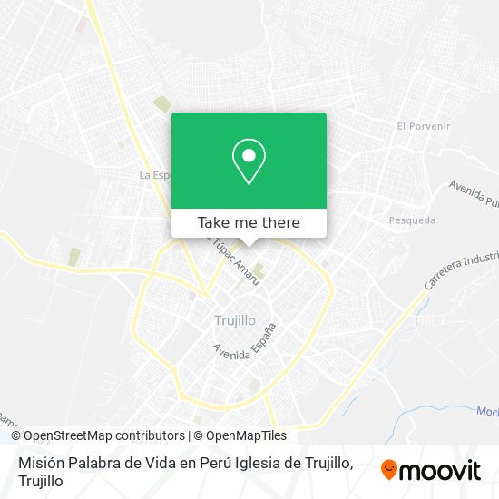 Misión Palabra de Vida en Perú Iglesia de Trujillo map