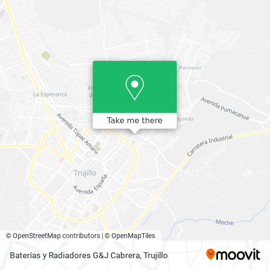 Baterías y Radiadores G&J Cabrera map