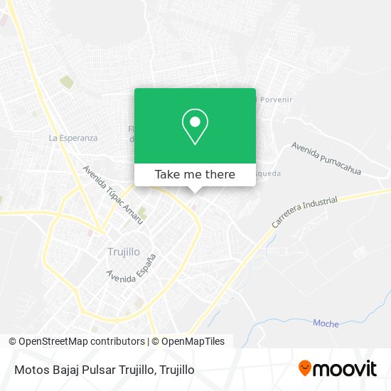 Mapa de Motos Bajaj Pulsar Trujillo