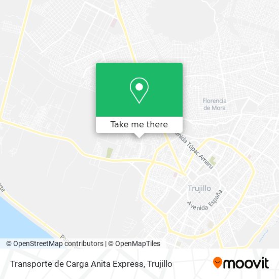 Mapa de Transporte de Carga Anita Express