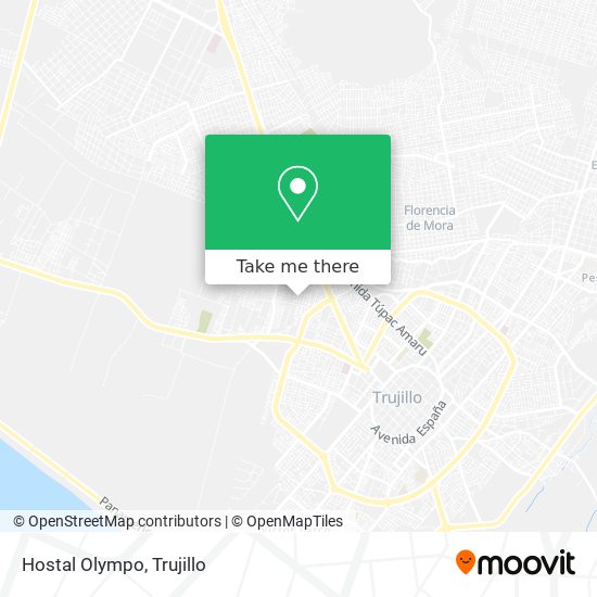 Hostal Olympo map