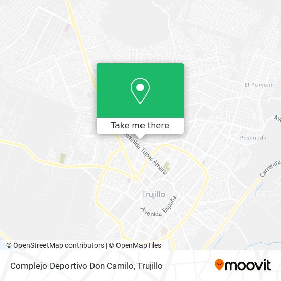 Complejo Deportivo Don Camilo map