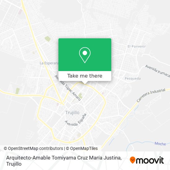 Arquitecto-Amable Tomiyama Cruz María Justina map