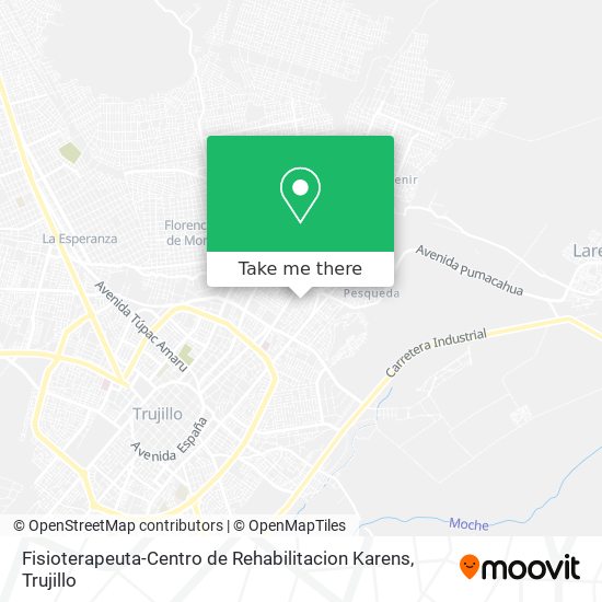 Mapa de Fisioterapeuta-Centro de Rehabilitacion Karens