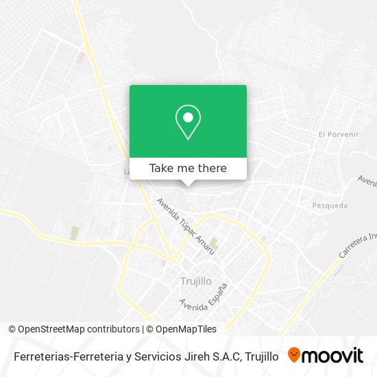 Mapa de Ferreterias-Ferreteria y Servicios Jireh S.A.C