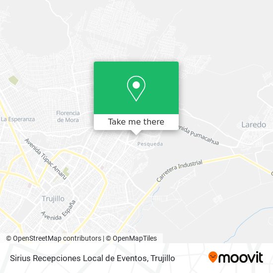 Mapa de Sirius Recepciones Local de Eventos