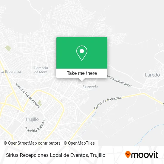 Sirius Recepciones Local de Eventos map