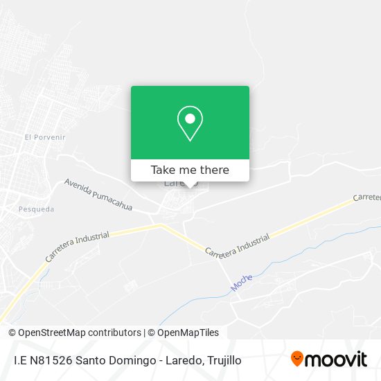 I.E N81526 Santo Domingo - Laredo map