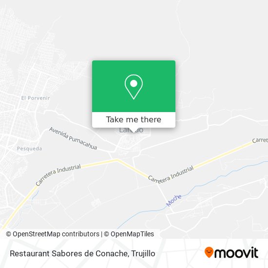 Restaurant Sabores de Conache map
